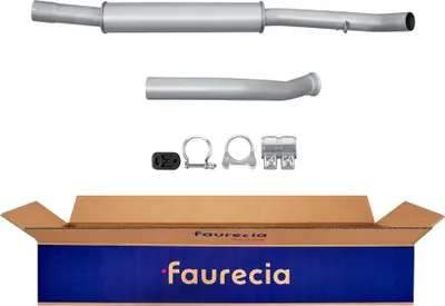 Produktbild von HELLA 8LC 366 025-081 Mittelschalldämpfer Schalldämpfer passend für PEUGEOT 206 Schrägheck (2A/C) 206 CC (2D) 206 SW (2E/K)