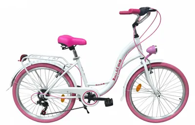 Produktbild von Dallas Bike Fahrrad - Kinderfahrrad 24 Zoll - Shimano 6-Gang - Rahmen S 15" - Weiß-Rosa