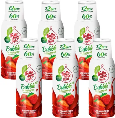 Image de FruttaMax sirop de fraise light 500 ml, concentré, 6 pièces, kit boisson