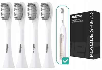 Produktbild von Welcco Zahnbürstenköpfe Ersatzköpfe für Vitammy Platinum 4 Stück