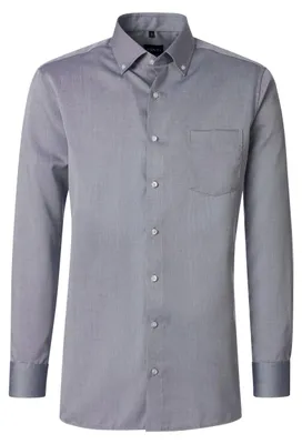 Produktbild von VENTI Herren Businesshemd Langarm Button-Down Comfort-Fit Blau 50