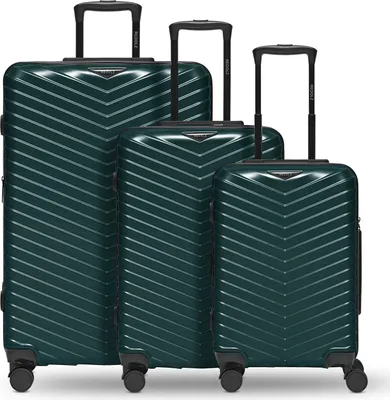Immagine prodotto di REDOLZ carrello Essentials 18 Trolley Set 3 -pezzi Metallic-Green Shiny verde scuro