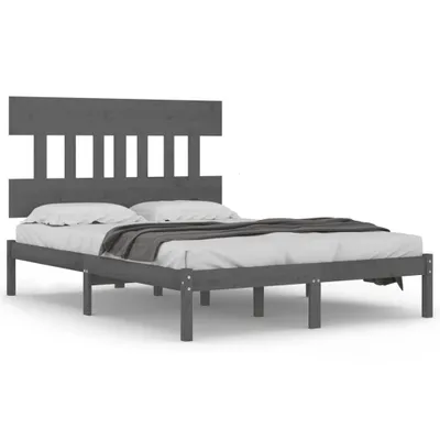 Obrázek produktu pro vidaXL Postel z masivu šedá 200x200 cm