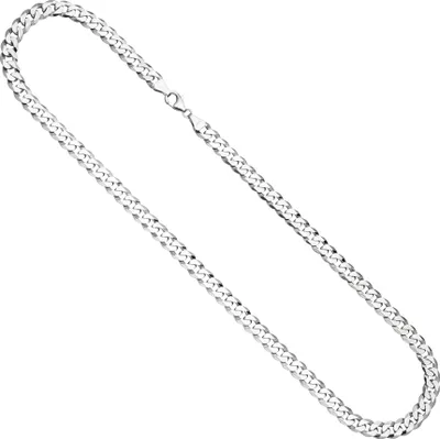 Produktbild von JOBO Panzerkette 925 Sterling Silber 55 cm Kette Halskette Silberkette Karabiner