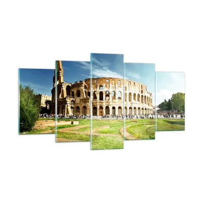Produktbild von Bilder auf glas - Archäologie Architektur Italien Kolosseum - 160x85cm - Glasbilder - Wandbilder - Kunstdruck - Wanddekoration aus Glas - Glas Bilder - Wandbild auf Glas - GEA160x85-2685