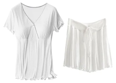Productafbeelding van Maternity Top met Korte Mouwen voor Borstvoeding