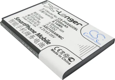 Image de TECHTEK Batterie compatible avec [Philips] V726, W632, W725, W820, W8568, X622, Xenium CTX710, Xenium V726, Xenium W632, Xenium W725, Xenium W820, Xe