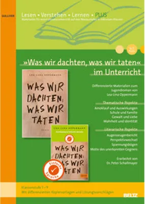 Produktbild von »Was wir dachten, was wir taten« im Unterricht PLUS