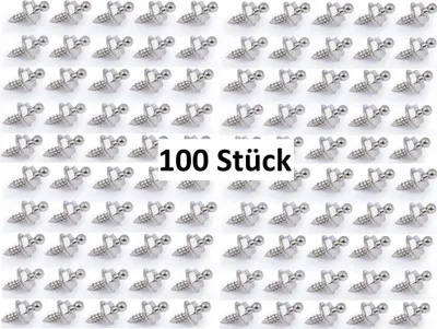Produktbild von TENAX® Set 20/30/50/100 Stk. Schrauben Ø 3,4 mm 9 mm Edelstahl vernickelt Größe: 100er Set