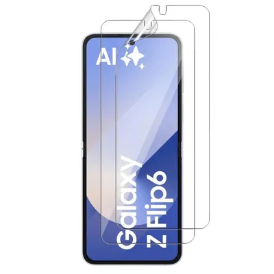 Produktbild von 2X Panzerfolie für Samsung Galaxy Z Flip 6 5G Schutzglas Displayfolie Panzerfolie TPU