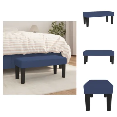 Zdjęcie produktu dla vidaXL Ławka niebieska 70x30x30 cm tkanina - Ławki