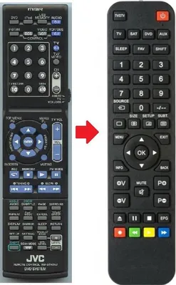 Produktbild von Ersatz Fernbedienung passend für JVC RM-STHD6J | RM-STHD7U
