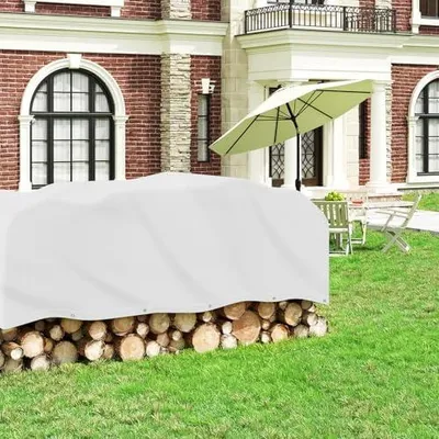 Produktbild von Wasserdichte Abdeckplane aus PVC für Winterschutz 4x5m Grau