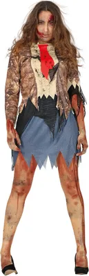 Produktbild von Zombie Buchhalterin Kostüm für Damen, Größe:M
