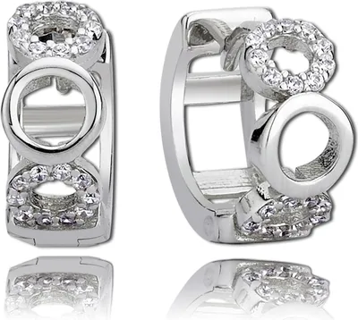 Produktbild von Balia Damen Silber 925 1,3cm weiß, silber Ohrschmuck D2BAO0020SW
