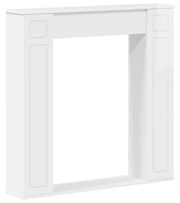 Immagine prodotto di vidaXL Rivestimento per caminetto, bianco lucido, 100 x 20 x 100 cm, materiale composito in legno