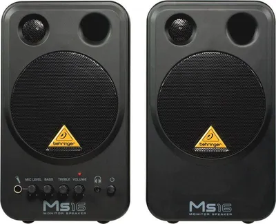 Image de Behringer MS16 loudspeaker 2-way Black Wired 16 W