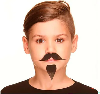 Produktbild von Mom Schnurrbart Und Kinderknopf Schwarz  Schwarz One Size