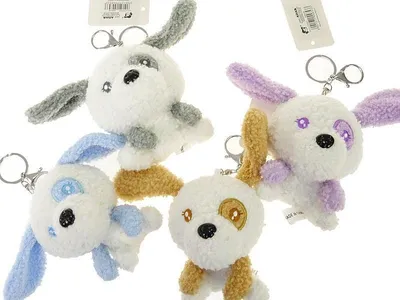 Produktbild von Plüsch-Schlüsselanhänger Hund Mix (Geschenke, Schlüsselanhänger)