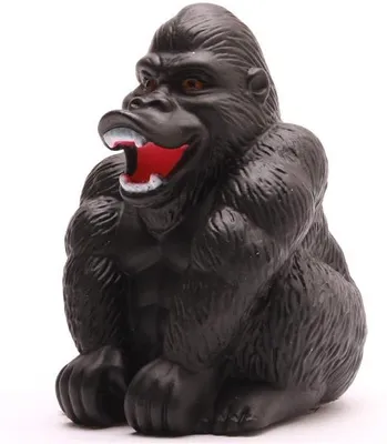 Produktbild von Badeente Gorilla schwarz Vinyl 9 cm