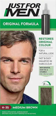 Zdjęcie produktu dla Just For Men Szampon koloryzujący dla mężczyzn H35 Średni brąz 66 ml