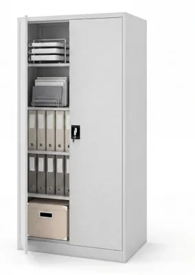 Image de Armoire à dossiers verrouillable JAN H D600 900 x 1950 x 600 mm gris