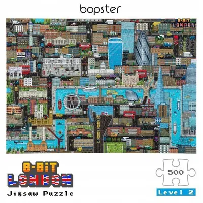 Produktbild von BOPSTER, 8-Bit-Puzzle, 500 Teile - LONDON