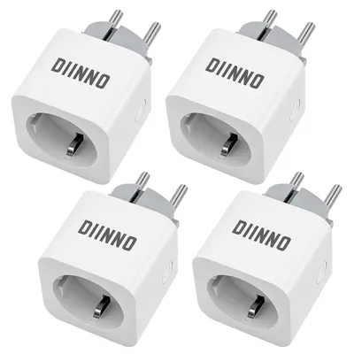 Produktbild von DIINNO Smart Steckdose WLAN mit Stromverbrauchsmessung, App-Steuerung und Timer