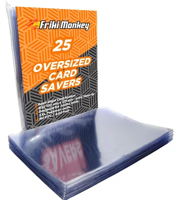 Immagine prodotto di Bustine protettive per carte di grandi dimensioni, confezione da 50 pezzi, compatibili con le carte promozionali Pokemon Jumbo XXL, protezione per carte collezionabili.