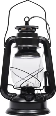 Produktbild von Außenöl-Lampe, Vintage-Design, warme Lichtemission, schwarz