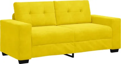 Obrázek produktu pro Dvousedák žlutá 180 x 77 x 82 cm samet