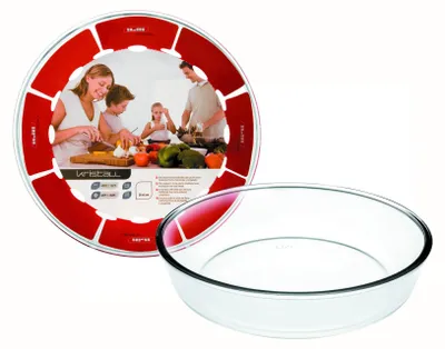 Productafbeelding van Ronde glazen ovenschaal, 26x6 cm - Ibili