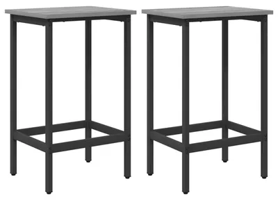 Obrázek produktu pro vidaXL Barová židle, 2 kusy, barva Sonoma, rozměry 40 x 32 x 64 cm, materiál: dřevotříska