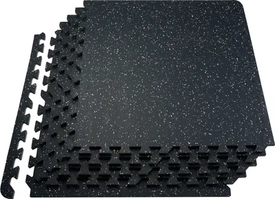 Obrázek produktu pro Podlahové rohože VEVOR 16 ks. Gumový povrch a pěna EVA, tréninkové rohože 315 x 315 mm s pokrytím 24 čtverečních stop, propojitelné rohože do tělocvičny