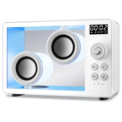 Produktbild von Tragbare Lautsprecher Bluetooth-Desktop-Lautsprecher Bluetooth-Lautsprecher Unterstützt Bluetooth/TF-Karteneingang, Wecker, Atmosphärenlicht