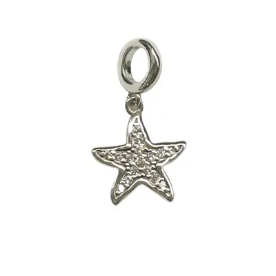 Produktbild von PANDACHARMS Glänzender Seestern Charm Anhänger, 925er Sterling Silber, passt zu Pandora