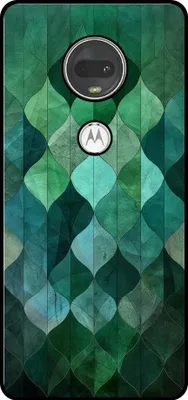 Produktbild von Smartphonica Telefon Fall geeignet für Motorola Moto G7 mit grünen Blättern drucken - TPU zurück Abdeckung Fall grünes Blatt-Design - Grün