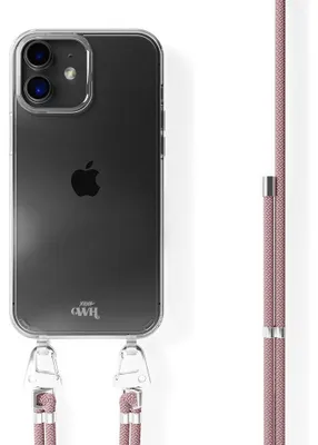 Produktbild von Pink Vibes Transparant Cord Hülle  - Kompatibel mit iPhone 12
