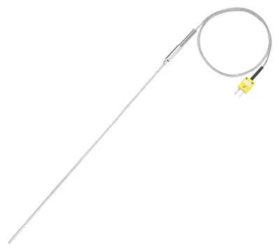 Typ K Thermoelement Temperatursensor -50 bis 1100°C 4x450mm 1m Kabel
