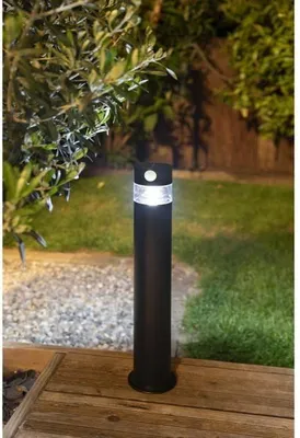 Produktbild von Solarleuchte, GALIX G4585C, Edelstahl, mit Bewegungsmelder, 150 Lumen, H50 cm