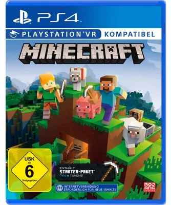 Produktbild von Microsoft Minecraft Starter Collection, PlayStation 4, Multiplayer-Modus, E10+ (Jeder über 10 Jahre), Physische Medien