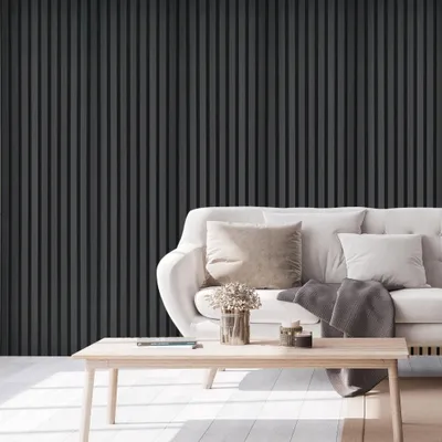 Produktbild von HOME DELUXE - Akustikpaneel SONIC Black Oak - 12 Paneele, Holz aus MDF, Filz aus Polyester, auf- und nebeneinader platzierbar I Schallschutzpaneel Akustikplatten Wandpaneel