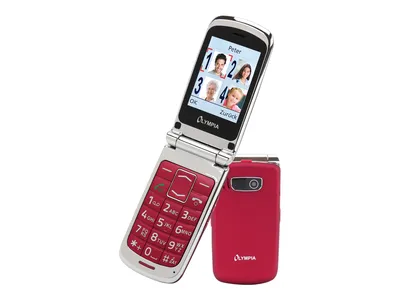Produktbild von Olympia Style Plus Großtastentelefon, Farbe: Rot