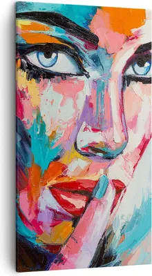 Produktbild von Bild auf Leinwand - Leinwandbild - Mädchen Gesicht - 45x80cm - Wand Bild - Wanddeko - Wandbilder - Leinwanddruck - Bilder - Kunstdruck - Wanddekoration - Leinwand bilder - Wandkunst - PA45x80-3444