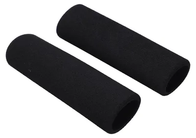 Obrázok produktu pre Protišmykové špongiové rukoväte na riadidlá pre motocykle, UV ochrana, absorpcia zvárania, kryt rukoväte pre elektrické batérie, autá, bicykle, čierna farba, 2 X rukoväte na riadidlá (vnútorný priemer