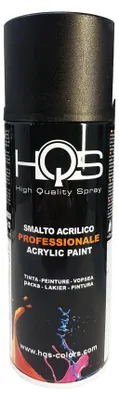Produktbild von HQS Acryl Lack Spray Schwarz Matt 400 ml für Auto