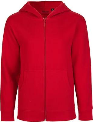 Produktbild von Neutral - Fairtrade - Kids Zip Hoodie - Red - 92