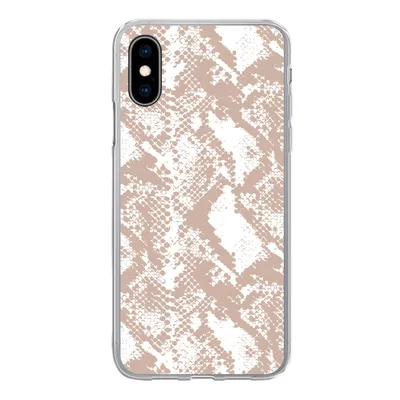 Produktbild von MuchoWow® Handyhülle Schutzhülle Hülle für iPhone X Schlangendruck - Formen - Pastell Silikon Softcase Handy Hülle - Handyhülle