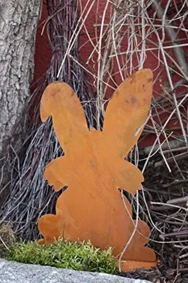 Produktbild von Rostikal Osterhase 40 cm Gartendeko Rost Osterdekoratoin Hase Frühling Deko Ostern