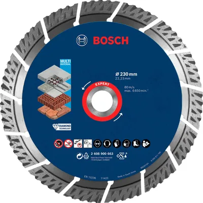 Obrázok produktu pre Bosch 2608900663 Bosch EXPERT Multi Material Diamant 230x22.23x2.4x15